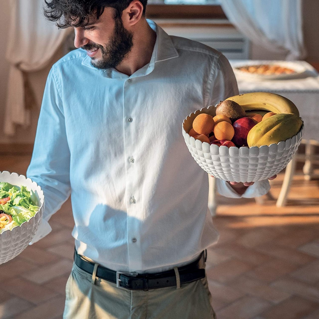 Acquista online Guzzini Tiffany contenitore ciotola bianco D.30 cod.213830156 Guzzini